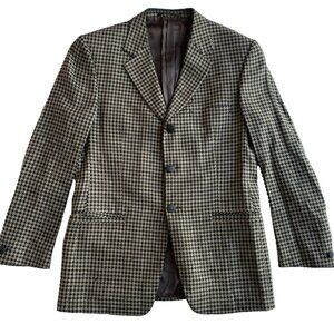 Vintage Versace Sports Coat Men Houndstooth